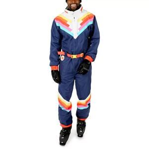 Tipsy Elves Santa Fe Shredder Snowsuit Men’s Waterproof Ski Suit Size Small